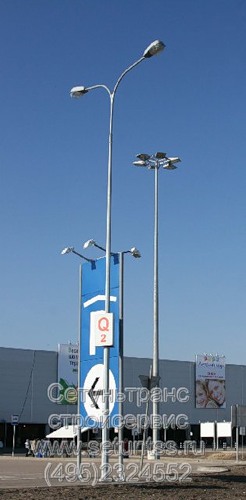 Опоры освещения металлические гранёные 4-30 метров