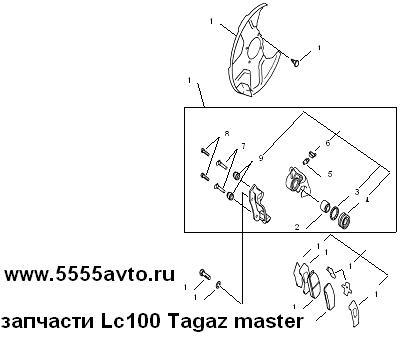 запчасти для Lc100 Tagaz master