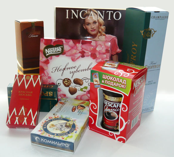 упаковка из картона, коробки, промо, конфеты, чай, кофе, духи, алкоголь