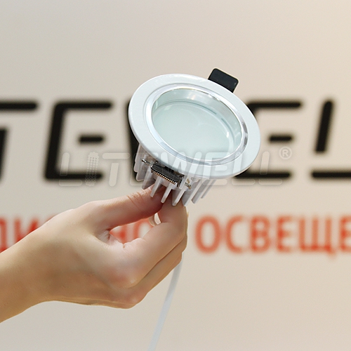 Светильник точечный светодиодный Litewell LED-D009K (8Вт, 90мм диам)
