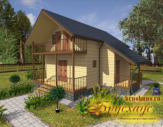 Проект дома из бруса