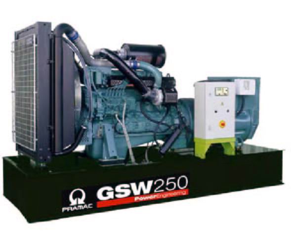 Электростанции открытые PRAMAC серии GSW