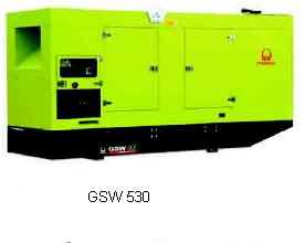 Электростанция дизельная GSW 530 DМDS в шумозащитном кожухе мощностью 459 ква ( 367 квт)  напряжением 400/230 вольт