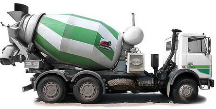 Товарный бетон, автобетоносмеситель